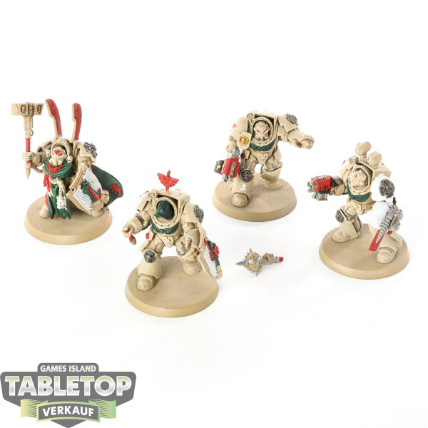 Dark Angels - 4x Deathwing Terminators - teilweise bemalt