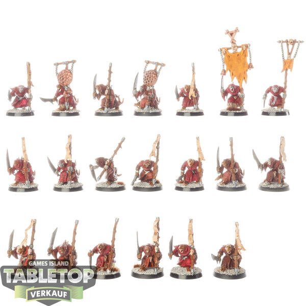 Skaven - 20 x Plague Monks - bemalt