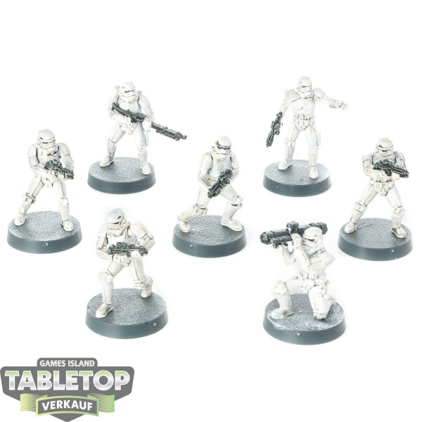 Galaktisches Imperium - 7x Stormtroopers - bemalt