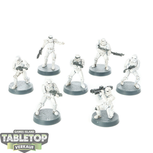 Galaktisches Imperium - 7x Stormtroopers - bemalt