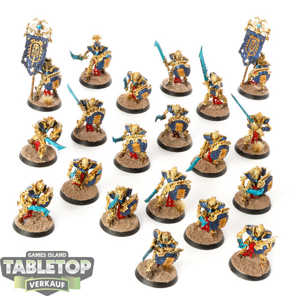 Ossiarch Bonereapers - 20x Mortek Guard - bemalt