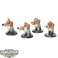 Ogor Mawtribes - 4x Leadbelchers - teilweise bemalt