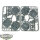 Bases - 6x Shattered Dominion 65mm Bases - unbemalt