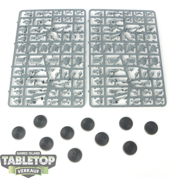 Cities of Sigmar - 10 x Freeguild Steelhelms - im Gussrahmen