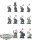 Dwarfen Mountain Holds - 11 x Dwarf Warriors klassisch - teilweise bemalt