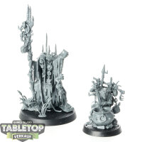 Orruk Warclans - Swampcalla Shaman with Pot-grot - unbemalt