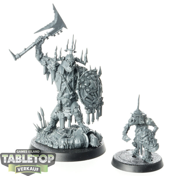 Orruk Warclans - Killaboss with Stab-grot - unbemalt
