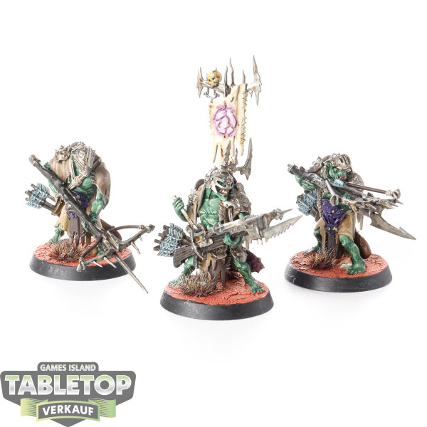 Orruk Warclans - 3 Man-Skewer Boltboyz - bemalt
