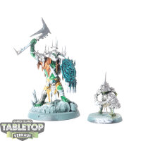 Orruk Warclans - Killaboss with Stab-grot - teilweise bemalt