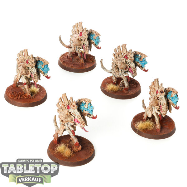 Tyraniden - 5 x Barbgaunts - bemalt