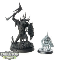Orruk Warclans - Killaboss with Stab-grot - teilweise bemalt