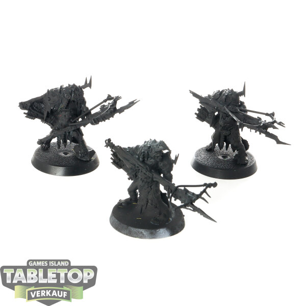 Orruk Warclans - 3 x Man-Skewer Boltboyz - grundiert