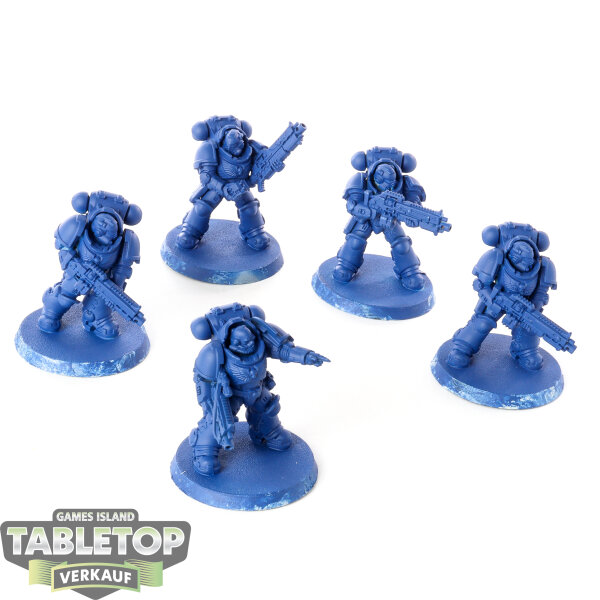 Space Marines - 5 Heavy Intercessor Squad - grundiert