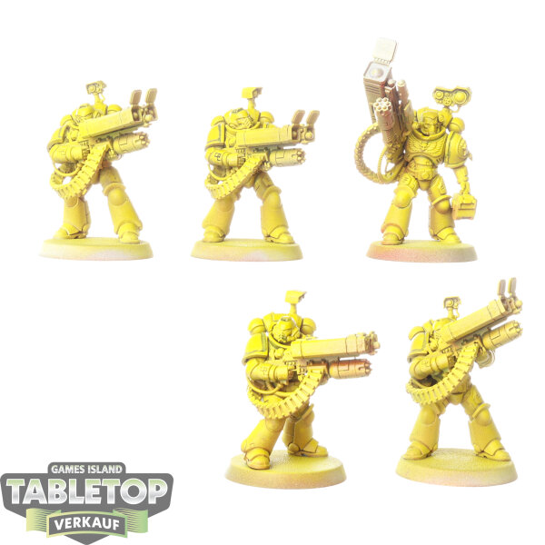 Imperial Fists - 5 x Desolation Squad - teilweise bemalt