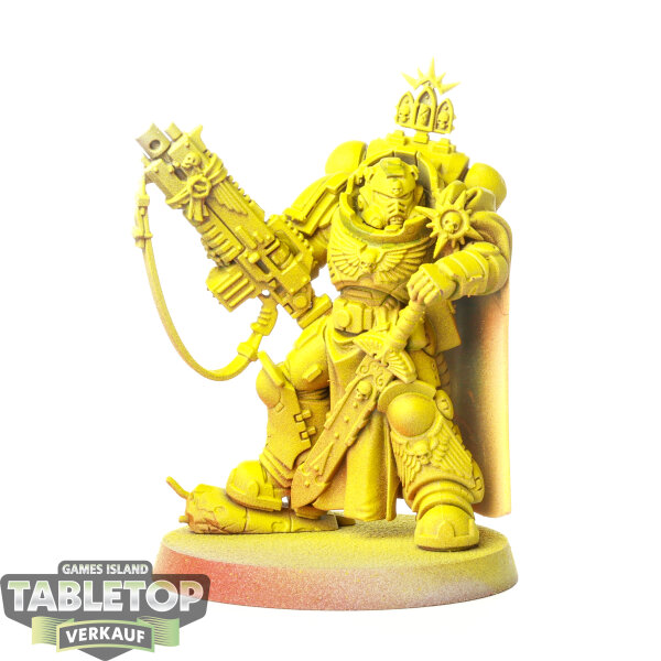 Space Marines - Captain in Gravis Armour with Master-crafted Heavy Bolt Rifle - teilweise bemalt