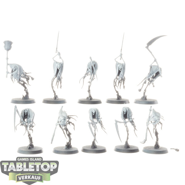 Nighthaunt - 10 x Grimghast Reapers - teilweise bemalt