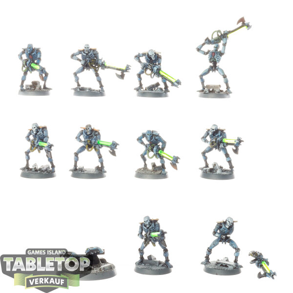 Necrons - 10 x Necron Warriors klassisch - bemalt