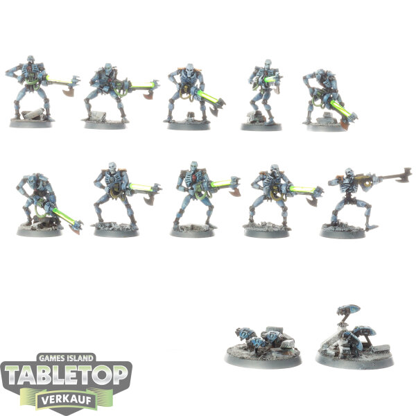Necrons - 10 x Necron Warriors klassisch - bemalt