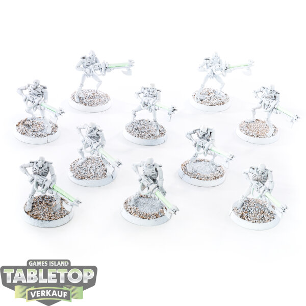 Necrons - 10 Necron Warriors klassisch - grundiert