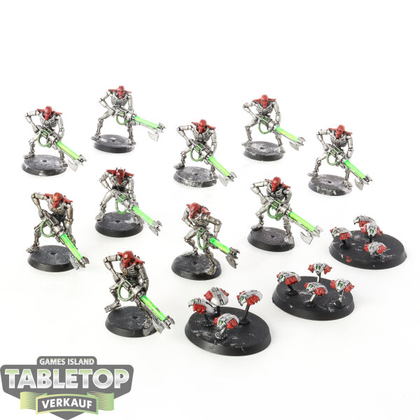 Necrons - 10 Necron Warriors classic - bemalt