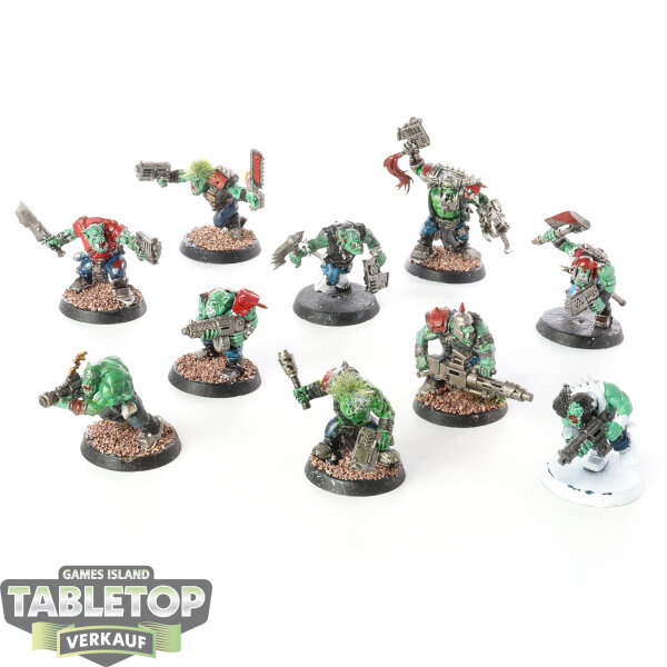 Orks - 10 Boyz - teilweise bemalt