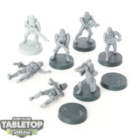 Galaktisches Imperium - 7 Stormtroopers - teilweise bemalt
