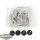 Black Templars - 4 Black Templars Sword Brethren Squad classic - im Gussrahmen