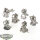 Necrons - 5 Immortals - teilweise bemalt