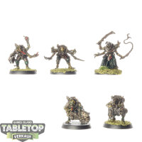 Genestealer Cults - 5 Hybrid Metamorphs - bemalt