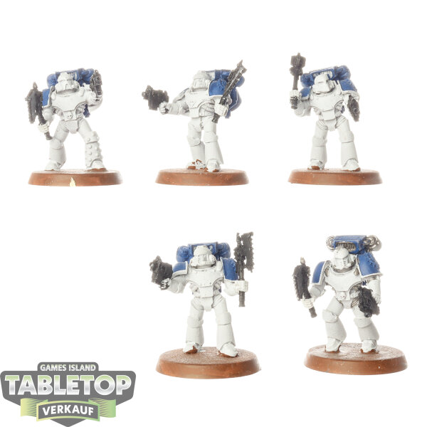 Horus Heresy - 5 World Eaters MKIV Space Marine Assault Squad - teilweise bemalt