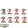 Horus Heresy - 8 Legion Cataphractii Terminator Squad - teilweise bemalt