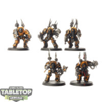 Chaos Space Marines - 5 Chaos Terminator Squad - bemalt