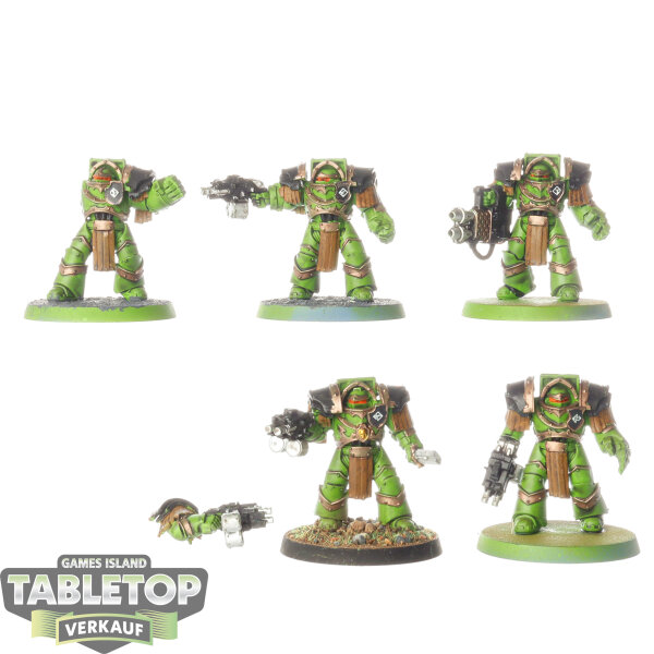 Horus Heresy - 5 Legion Cataphractii Terminator Squad - bemalt
