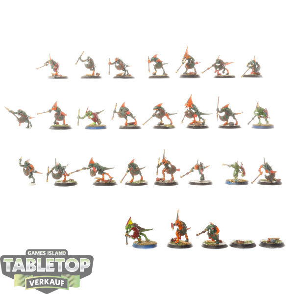 Seraphon - 26 Skinks - bemalt