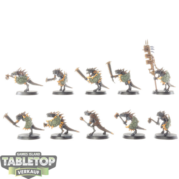 Seraphon - 10 x Saurus Guard - bemalt