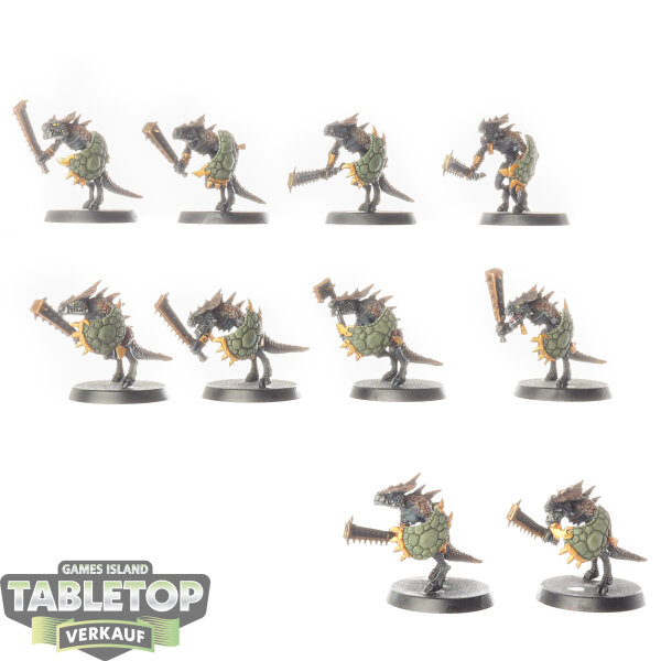 Seraphon - 10 x Saurus Guard - bemalt