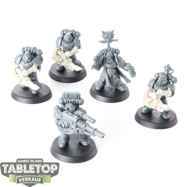 Space Wolves - 5 x Long Fangs - unbemalt