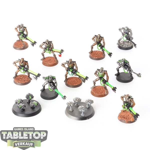 Necrons - 10x Necron Warriors - klassisch - teilweise bemalt