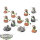 Necrons - 10x Necron Warriors - klassisch - teilweise bemalt