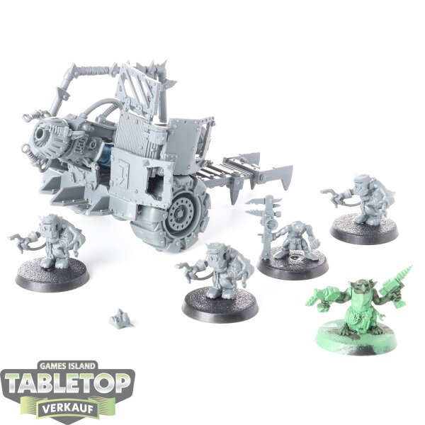 Orks - Mek Gunz: Traktor Kannon - teilweise bemalt