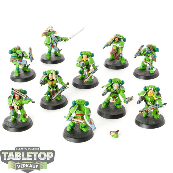 Space Wolves - 10 x Blood Claws klassisch - bemalt