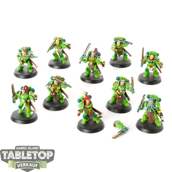 Space Wolves - 10 x Blood Claws klassisch - bemalt