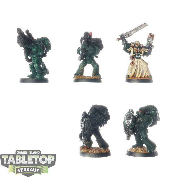 Dark Angels - 5 Devastator Squad classic - teilweise bemalt