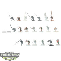 Skaven - 20 Clanrats classic - teilweise bemalt