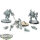 Tau Empire - 3 XV8 Crisis Battlesuit Team - teilweise bemalt