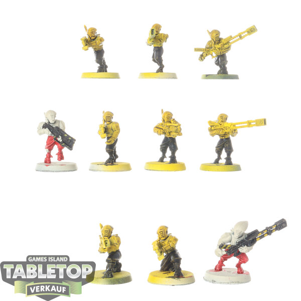 Tau Empire - 10 Pathfinder Team - teilweise bemalt