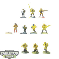 Tau Empire - 10 Fire Warriors Strike Team - teilweise bemalt