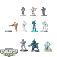 Tau Empire - 10 Fire Warriors Strike Team - teilweise bemalt
