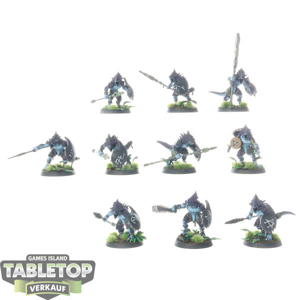 Seraphon - 10 Saurus Warriors - bemalt