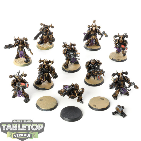 Chaos Space Marines - 10 x Legionaries - bemalt